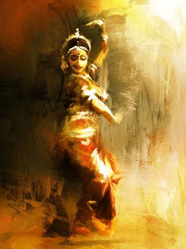 Kathak Dance in a art thumb