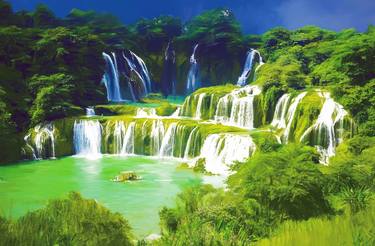 Waterfall in china thumb