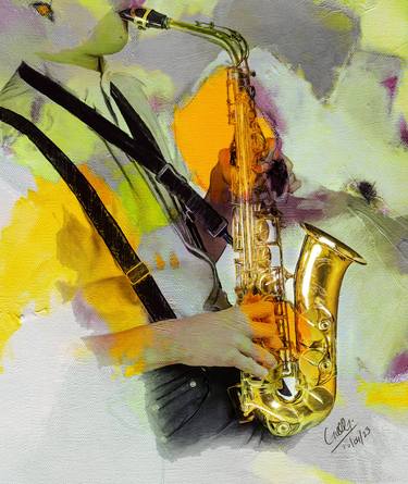 Saxophone Abstract art thumb