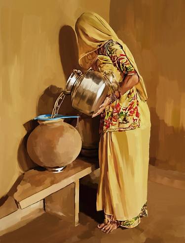 Woman Pouring Water thumb