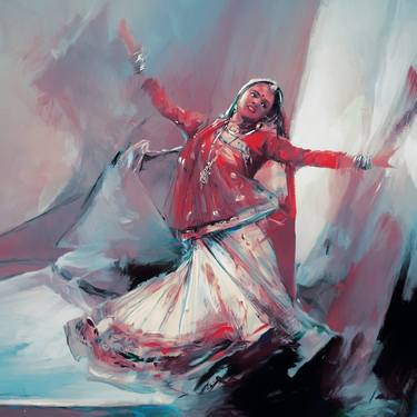 kathak dance painting