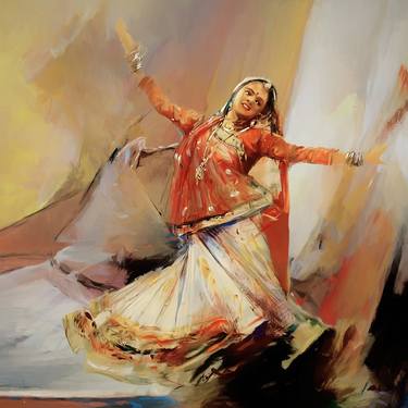 Indian Cultural Dancing lady thumb