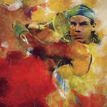 Original Abstract Sports Paintings by Gull G