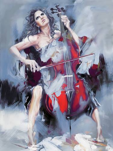 A beautiful lady playing the violin 00003 thumb