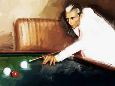 Muhammad Ali Jinnah Playing Snooker thumb