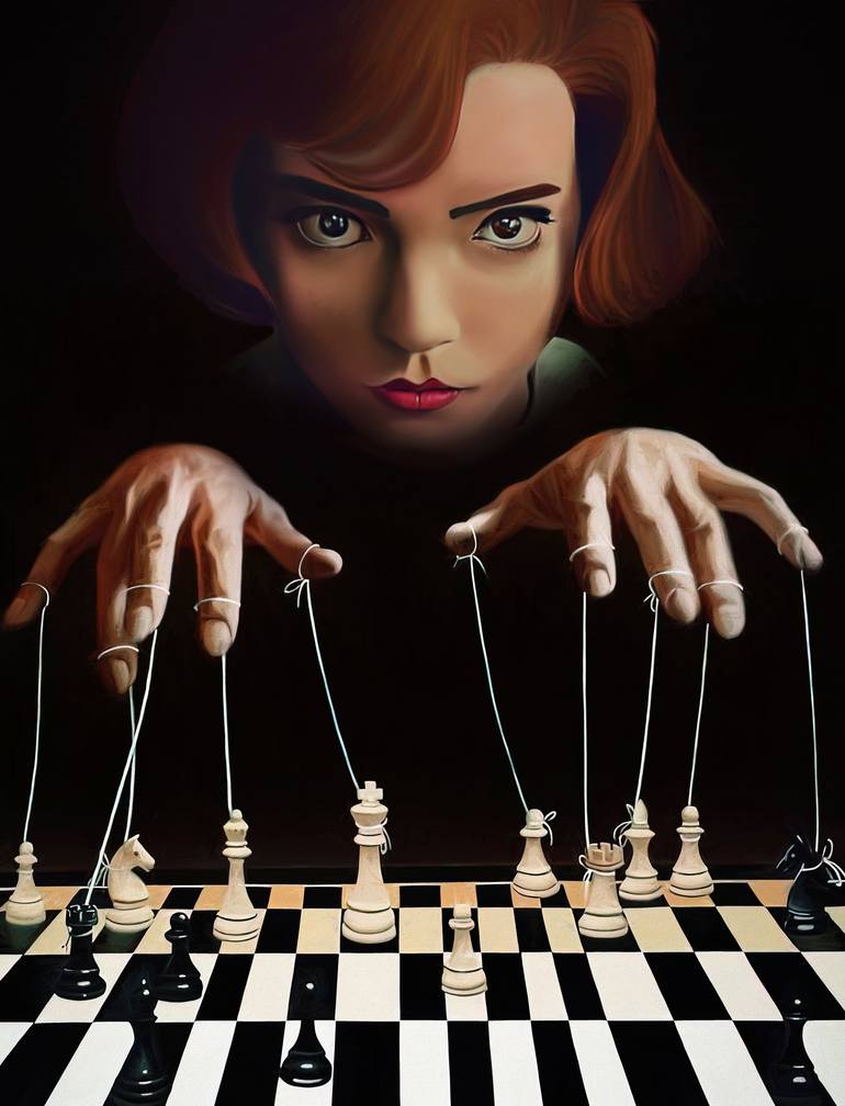 The Queens Gambit Chess Opening Poster Fine Art Print Poster for