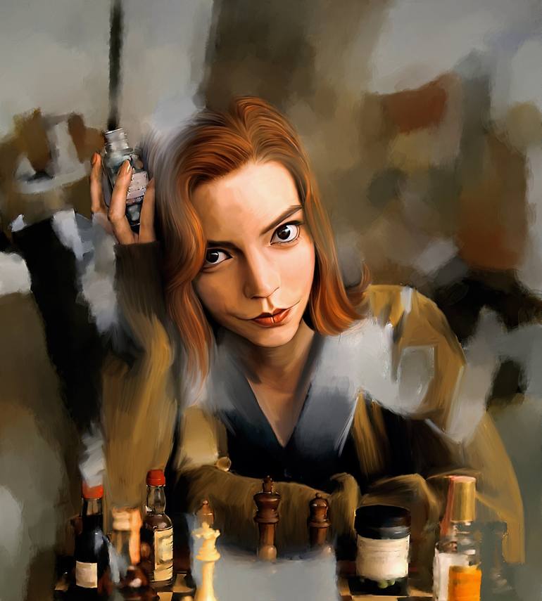 The Queens Gambit Chess Opening Poster Fine Art Print Poster for