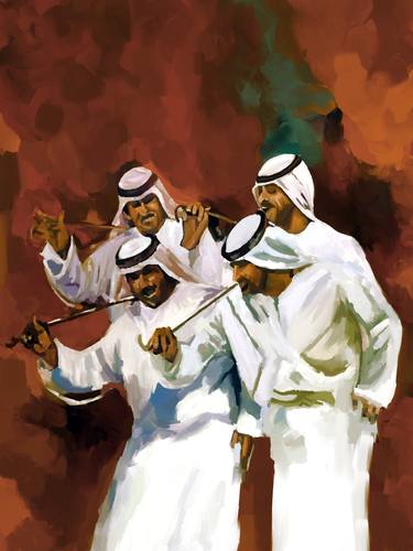 Arabian folk dancing art tg5rt thumb