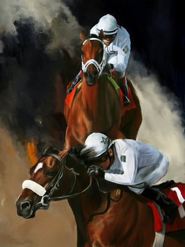 Original Abstract Sports Paintings by Gull G