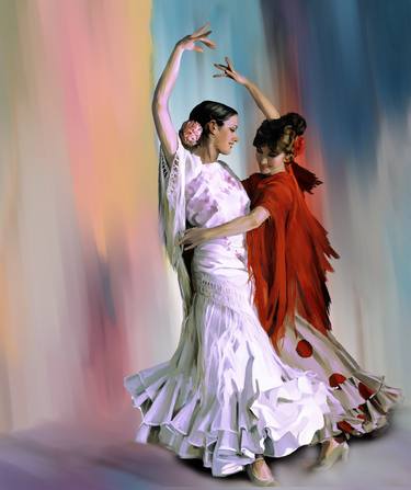 Flamenco dancing girls of Spain thumb