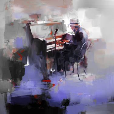 Abstract Pianist art thumb