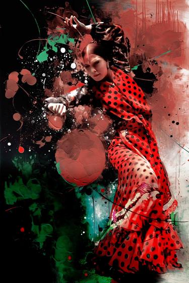 Abstract Flamenco dancing girl gt333r thumb