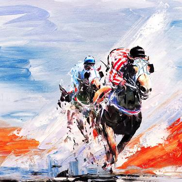 Original Abstract Expressionism Sports Paintings by Gull G