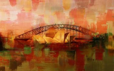 Original Abstract Landscape Paintings by Gull G