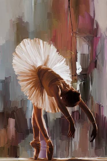 Ballerina abstract art 444Qk thumb