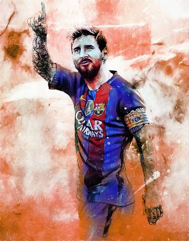 Messi Art Portrait 34re0 thumb