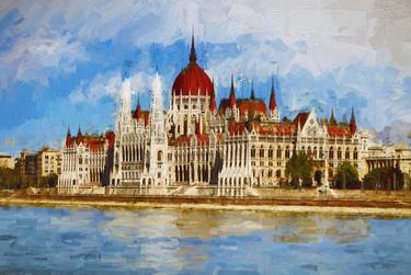 Original Architecture Paintings by Gull G