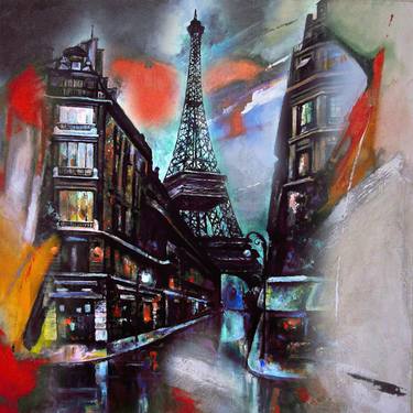Original Abstract Architecture Paintings by Gull G