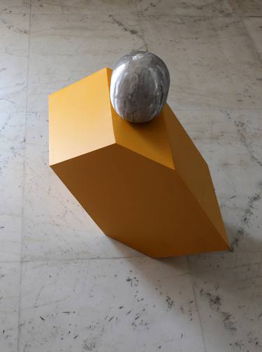 Print of Geometric Sculpture by Bhaskar Hande