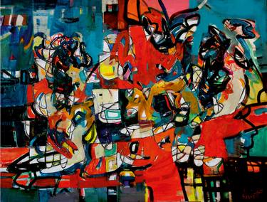 Print of Abstract Paintings by Servet Poghosyan