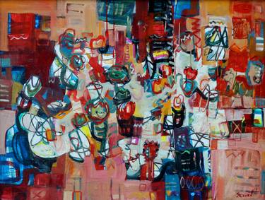 Original Abstract Expressionism Abstract Paintings by Servet Poghosyan
