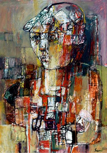 Original Fine Art Abstract Paintings by Servet Poghosyan