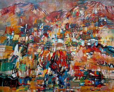 Original Fine Art Abstract Paintings by Servet Poghosyan