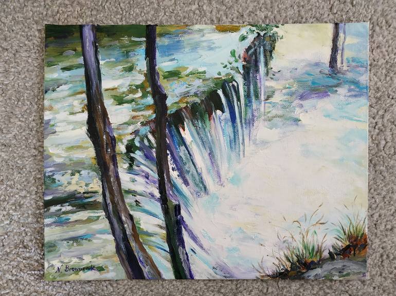 Original Impressionism Water Painting by Natalia Browarnik