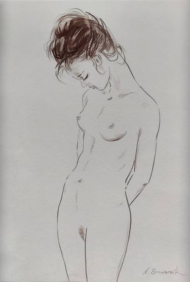 Original Erotic Drawing by Natalia Browarnik