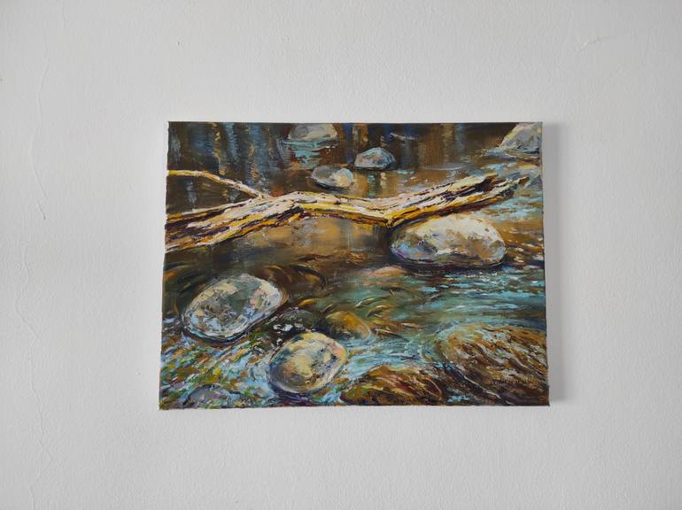 Original Realism Water Painting by Natalia Browarnik