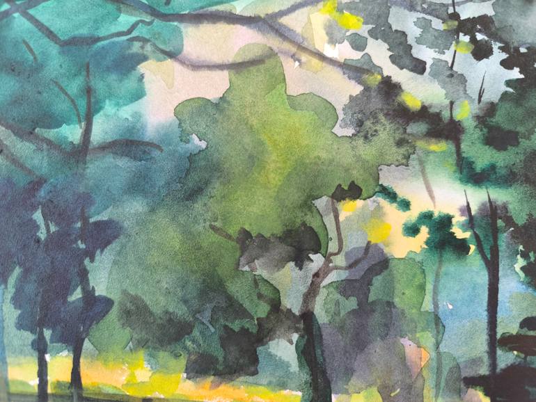 Original Post-impressionism Travel Painting by Natalia Browarnik