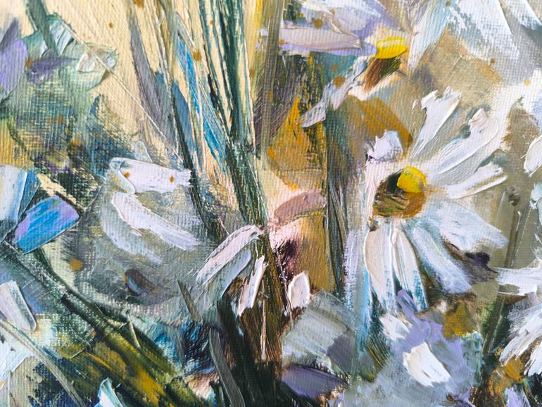 Original Impressionism Floral Painting by Natalia Browarnik