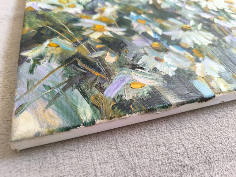 Original Impressionism Floral Painting by Natalia Browarnik