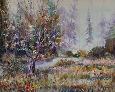Original Fine Art Landscape Paintings by Natalia Browarnik