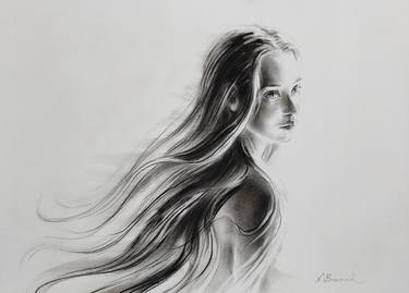 Print of Realism Women Drawings by Natalia Browarnik