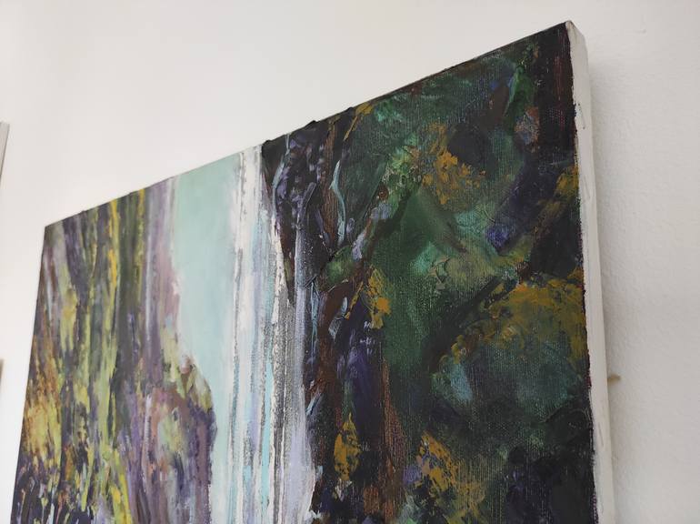 Original Impressionism Nature Painting by Natalia Browarnik