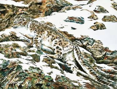 Original Fine Art Cats Paintings by Jon Crocker