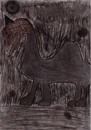 Print of Abstract Horse Drawings by Eduardas Bartasevicius