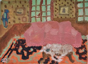 Original Abstract Expressionism Still Life Painting by Maria Magenta