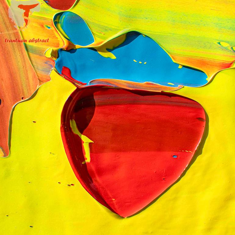 Original Abstract Expressionism Abstract Painting by Tran Tuan