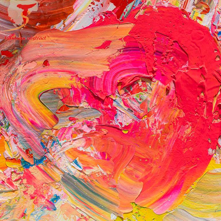 Original Abstract Expressionism Abstract Painting by Tran Tuan