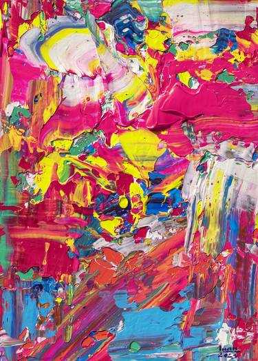 Original Abstract Expressionism Abstract Paintings by Tran Tuan