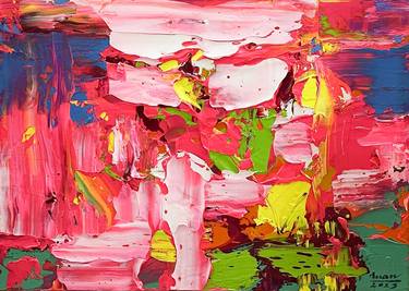 Original Abstract Expressionism Abstract Painting by Tran Tuan