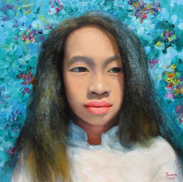 Print of Modern Portrait Paintings by Tran Tuan