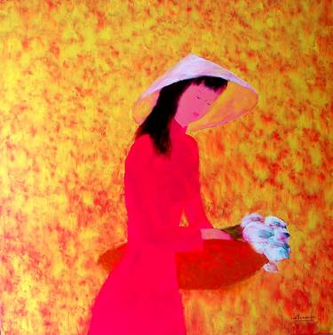 Print of Modern Women Paintings by Tran Tuan