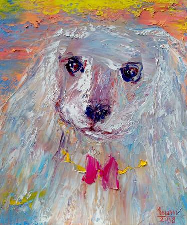 Print of Dogs Paintings by Tran Tuan