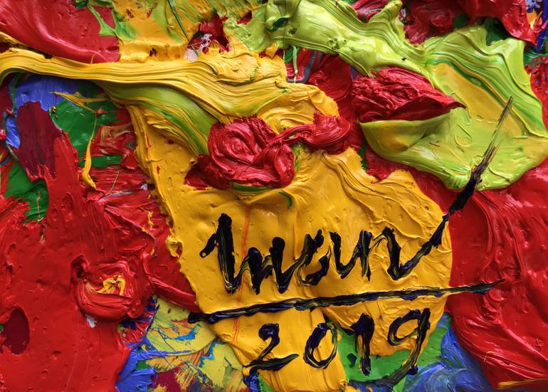 Original Abstract Painting by Tran Tuan