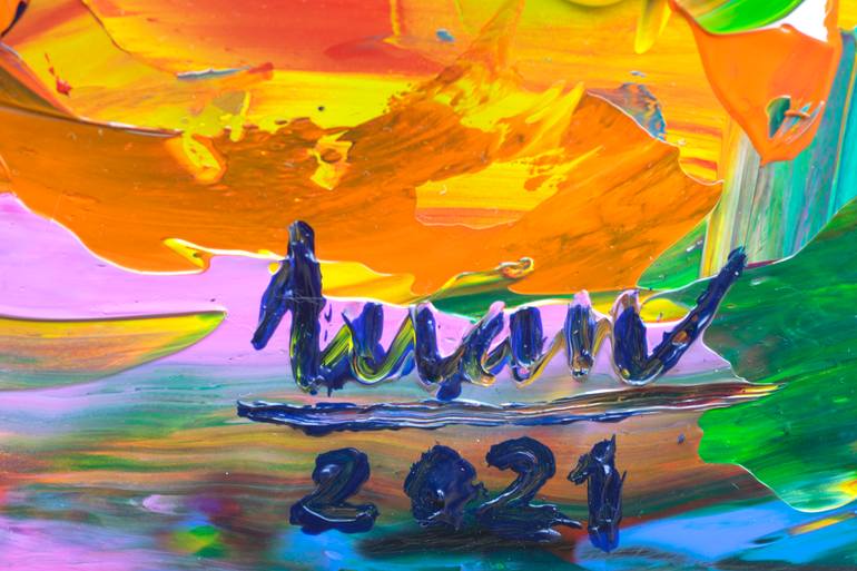 Original Abstract Painting by Tran Tuan
