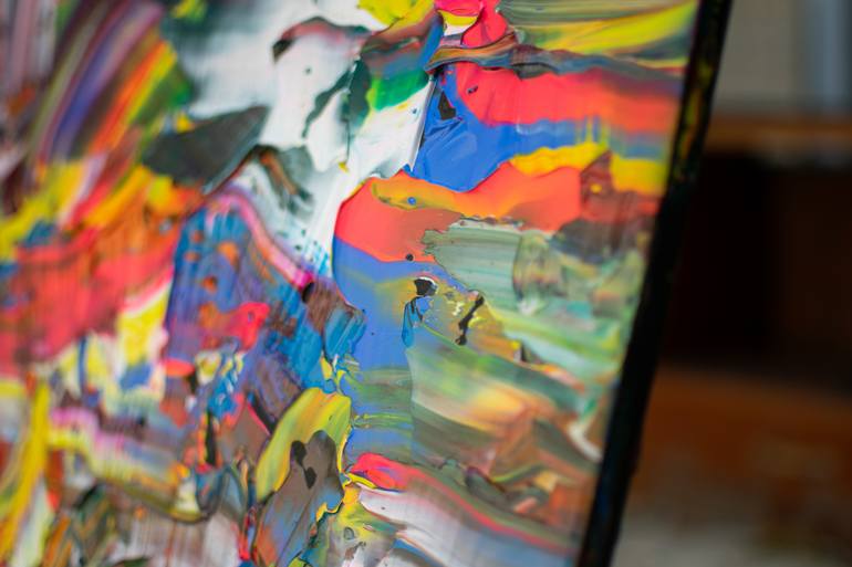 Original Abstract Painting by Tran Tuan