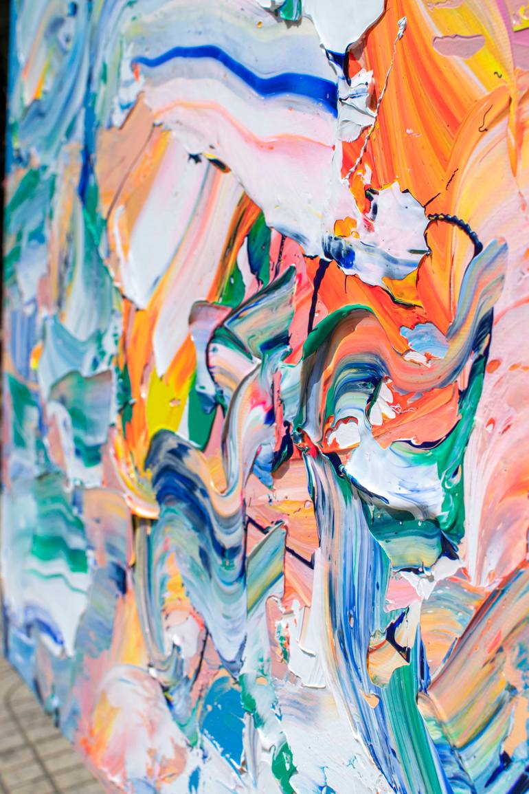 Original Abstract Painting by Tran Tuan